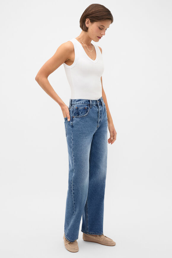 Australian Cotton V Neck Tank  Whisper White  hi-res
