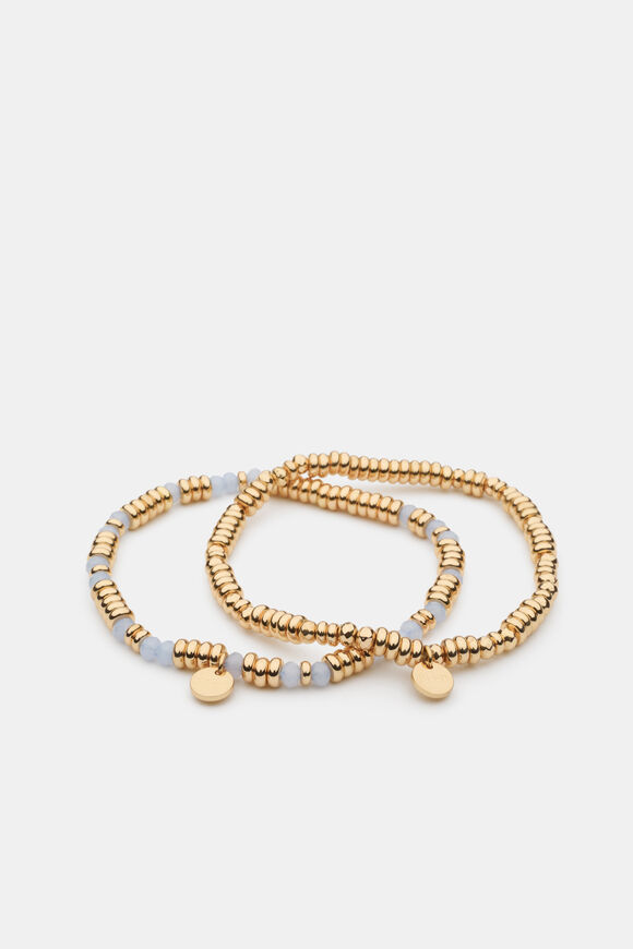 Delicate Bracelet Set  Chalk Blue  hi-res