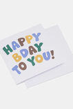 Happy Birthday To You Card  Green  hi-res
