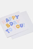 Happy Birthday To You Card  Pink  hi-res