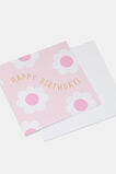 Happy Birthday Flower Card  Multi  hi-res