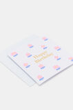 Happy Birthday Flowers Card  Multi  hi-res