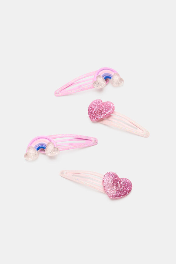Rainbow Hearts Snap Pack  Candy Pink  hi-res