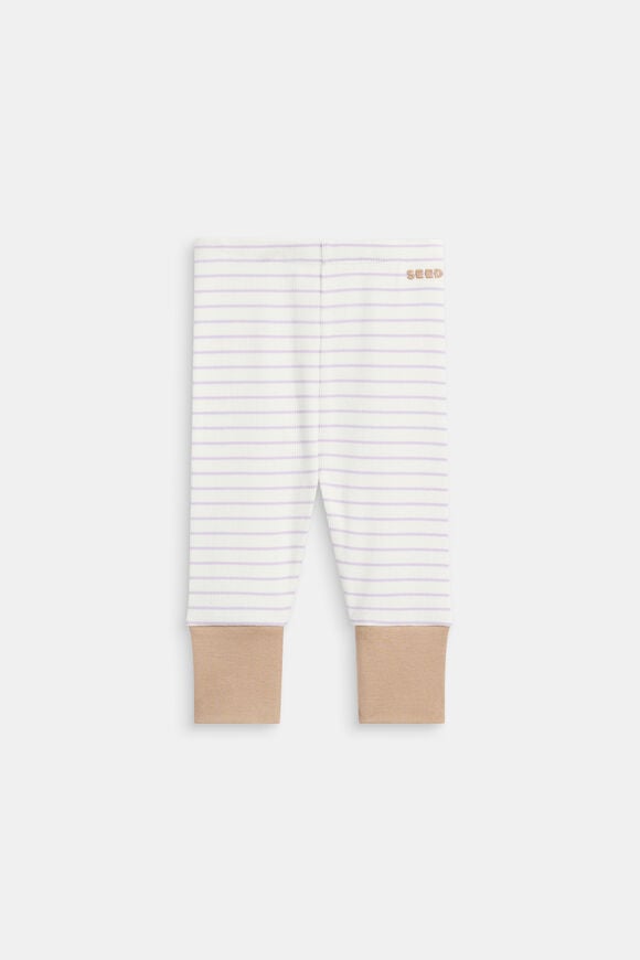 Stripe Rib Legging  Lavender  hi-res