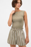 Variegated Stripe Paperbag Short  Caper Stripe  hi-res