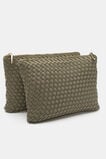 Woven Textured Mutli Pocket Bag  Caper  hi-res