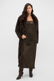 Crinkled Satin Lace Square Neck Cami  Coffee Bean  hi-res