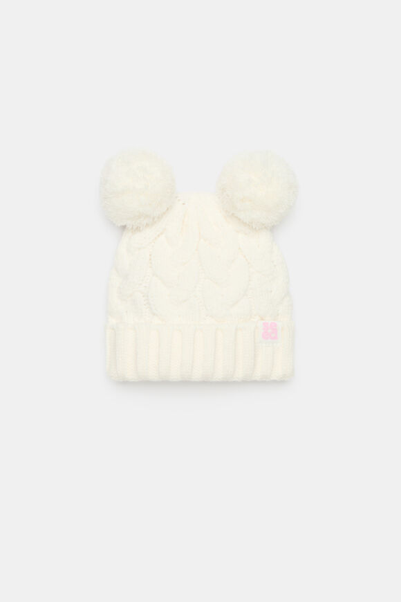 Mini Cable Knit Beanie  Classic Cream  hi-res