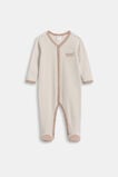 Logo Stripe Snap Jumpsuit  Acorn Stripe  hi-res