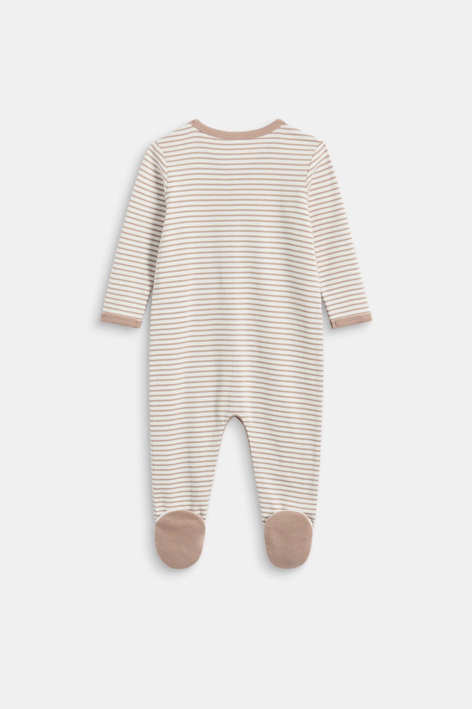 Logo Stripe Snap Jumpsuit  Acorn Stripe