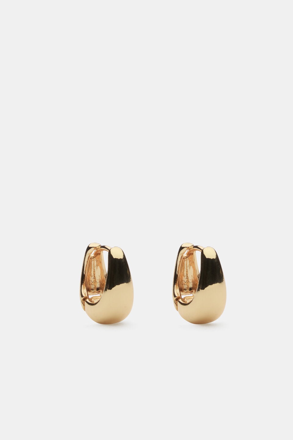 Small Hinge Hoop  Gold