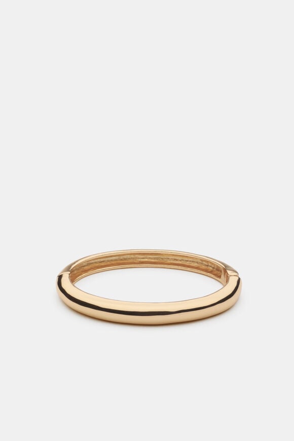 Classic Hinge Bangle  Gold  hi-res