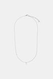 Silver Alphabet Necklace  K  hi-res
