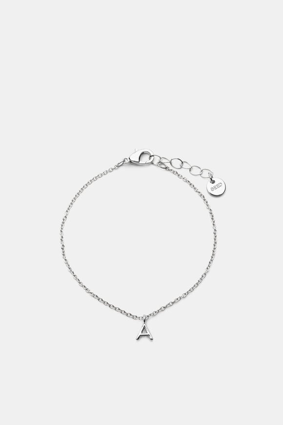Silver Alphabet Bracelet  A  hi-res