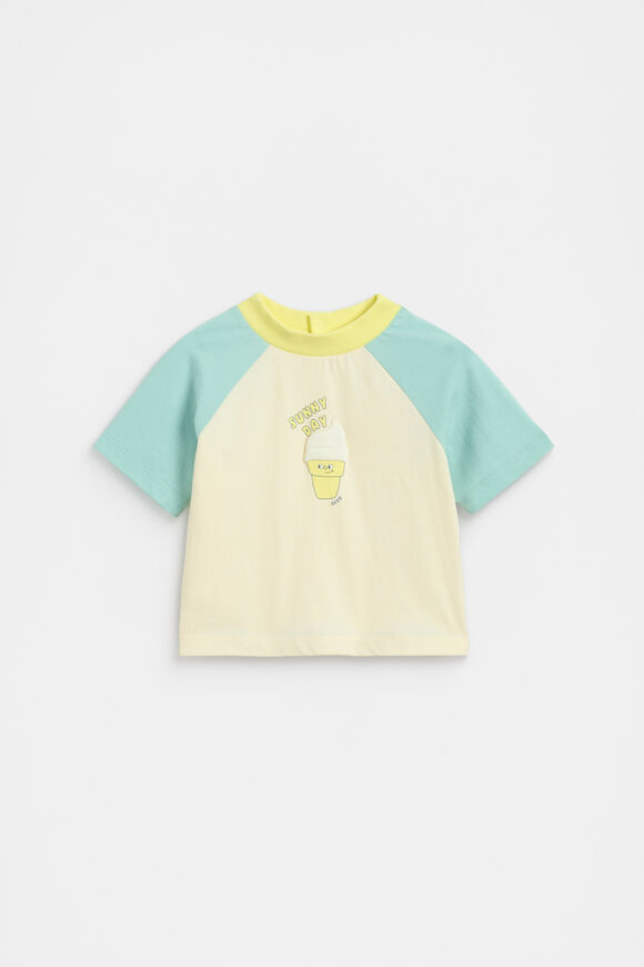 Ice Cream Raglan Tee  Skyline  hi-res