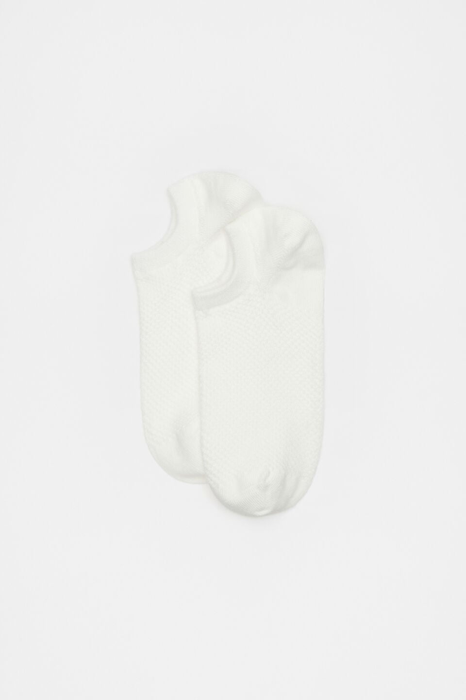 Mini Waffle Sneaker Sock  Cream