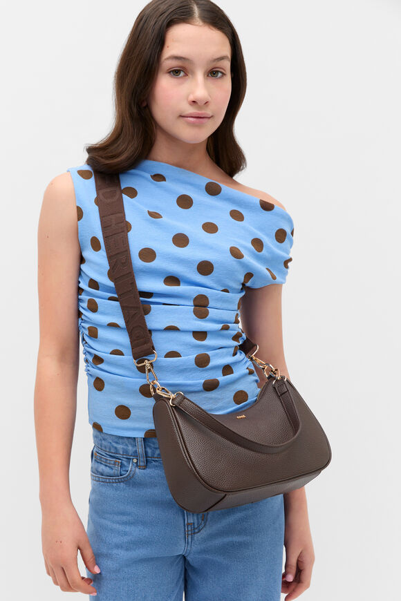 Teen Dual Strap Bag  Chocolate  hi-res