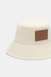 Logo Patch Bucket Hat  Natural  hi-res