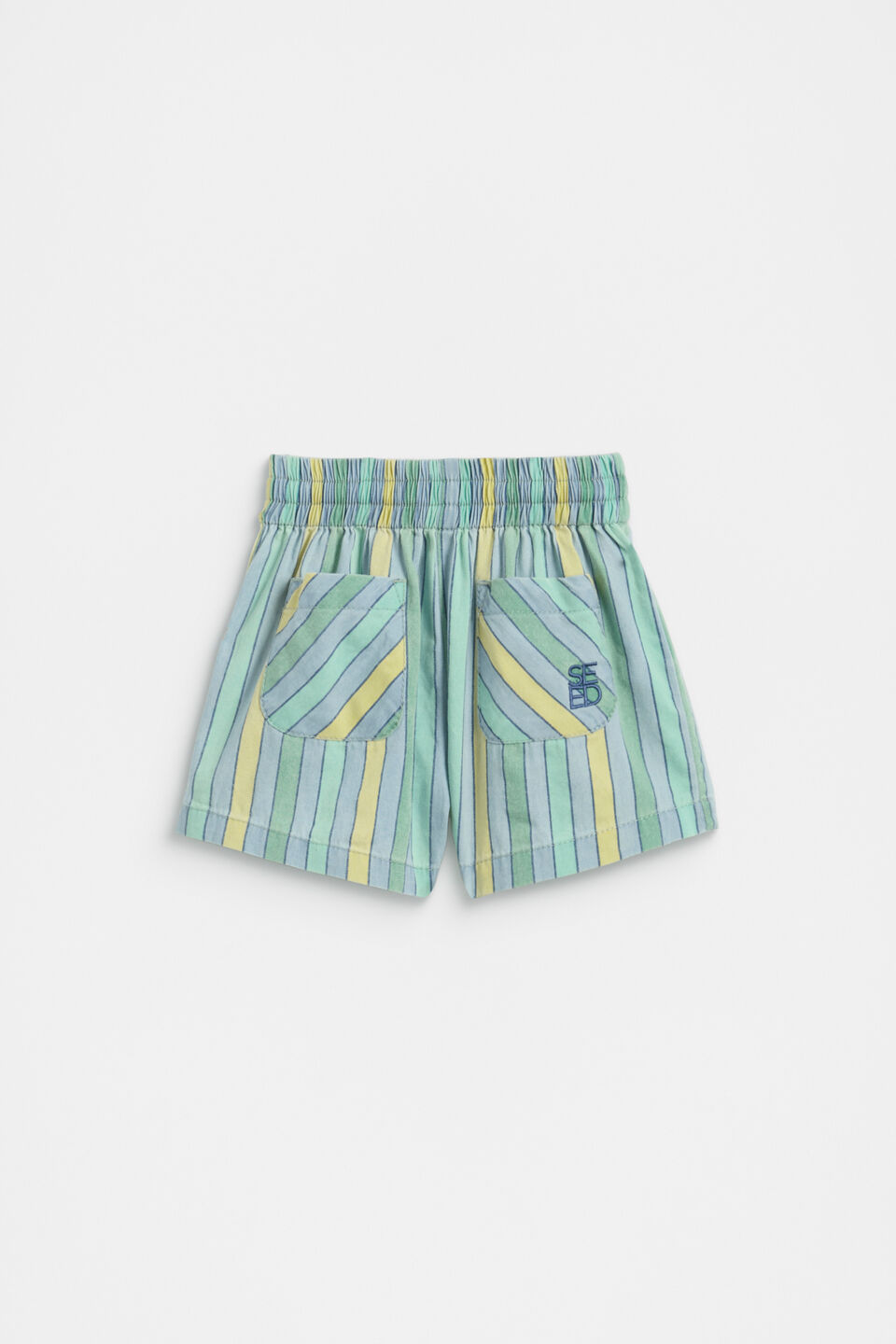 Chambray Stripe Short  Multi