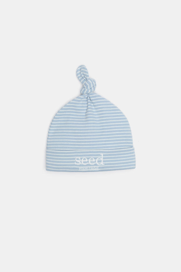 Core Rib Logo Hat  Blue Stripe  hi-res
