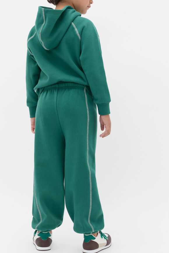 Contrast Stitch Track Pant  Jungle Green  hi-res