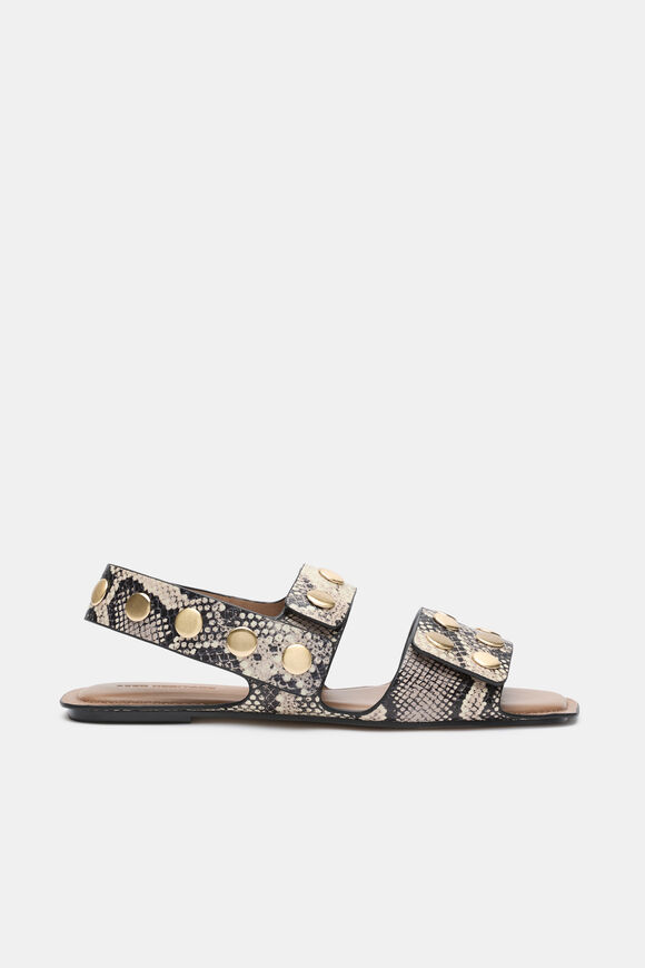Pippa Studded Sandal  Snake Print  hi-res