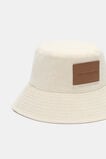 Logo Patch Bucket Hat  Natural  hi-res