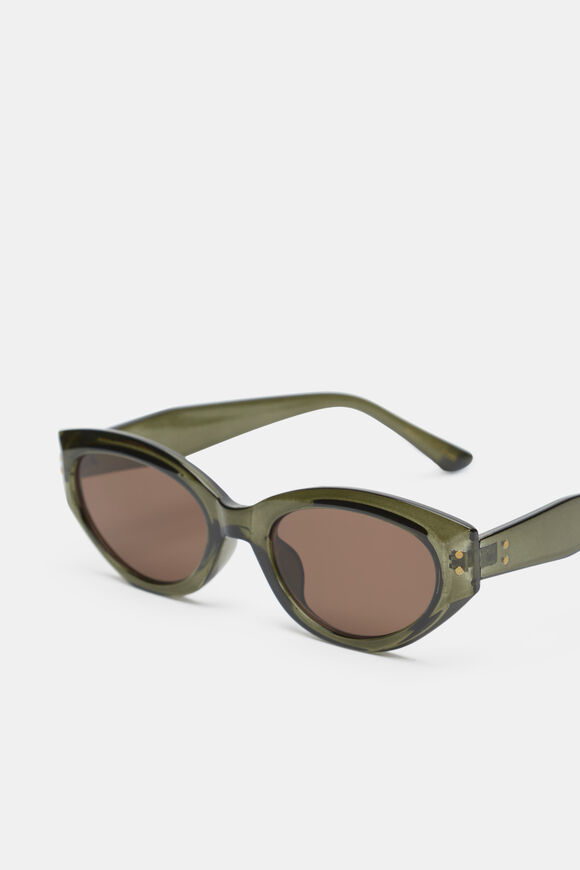 Lida Cat Eye Sunglasses  Deep Forest  hi-res