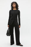 Ponte Long Sleeve Top  Black  hi-res