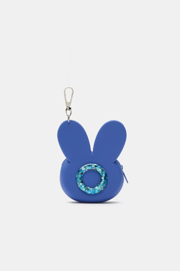 Bunny Silicone Initial Keyring  O  hi-res