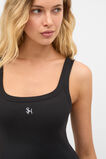 Core Heritage Rib Tank  Black  hi-res