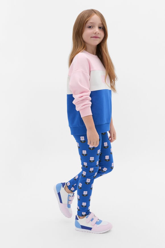 Floral Legging  Cobalt  hi-res