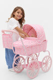 Gingham Junior Vintage Doll Pram  Multi  hi-res