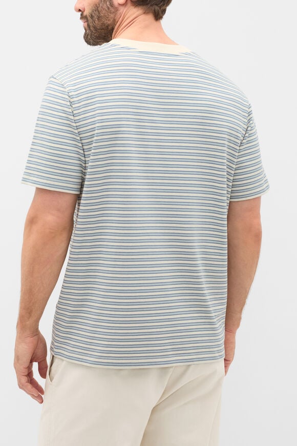 Stripe Crew Tee  Glass Blue Stripe  hi-res