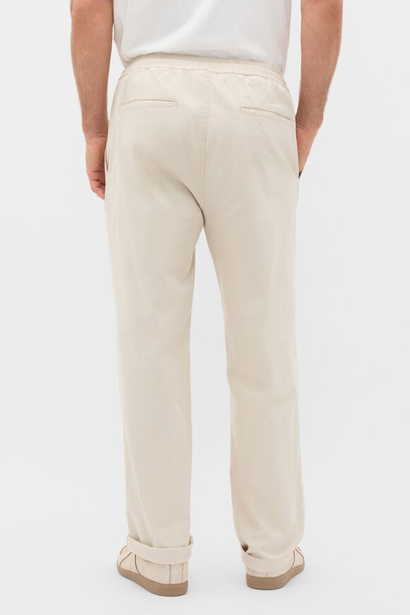 Drawstring Twill Pant  Pebble  hi-res