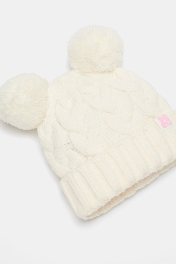 Mini Cable Knit Beanie  Classic Cream  hi-res