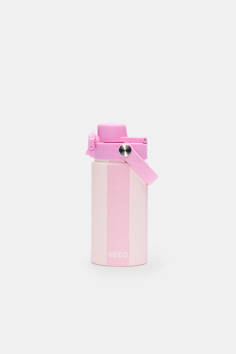 Girls Stripe Water Bottle  Pink Stripe