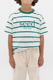 Stripe Logo Tee  Jungle Green  hi-res