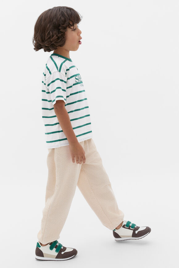 Stripe Logo Tee  Jungle Green  hi-res