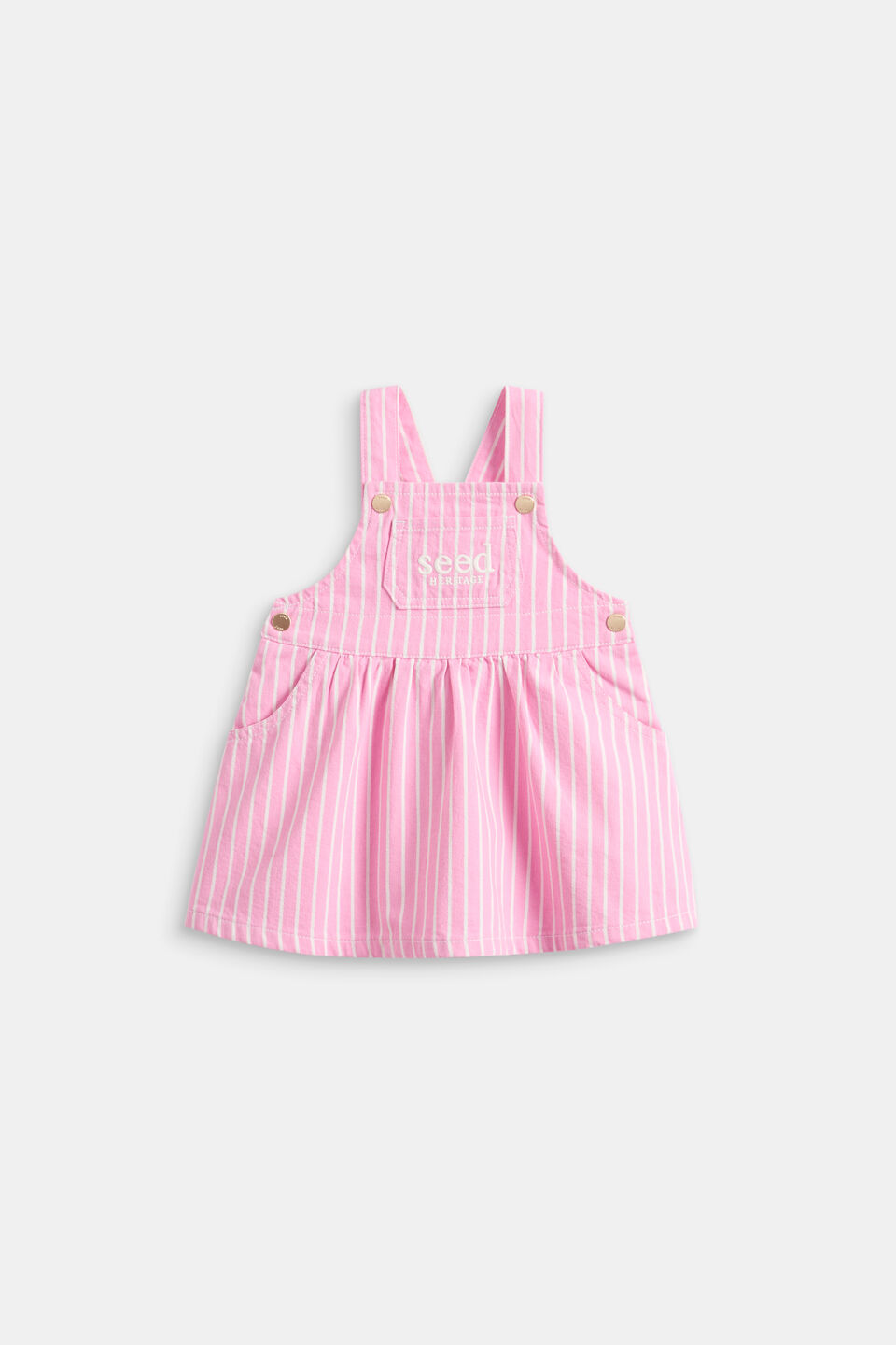 Core Logo Pinafore  Candy Pink