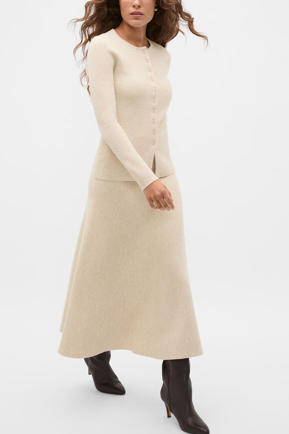 Marle Knit Skirt  Wheat Marle  hi-res