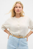 Australian Merino Relaxed Cardigan  Mist Marle  hi-res