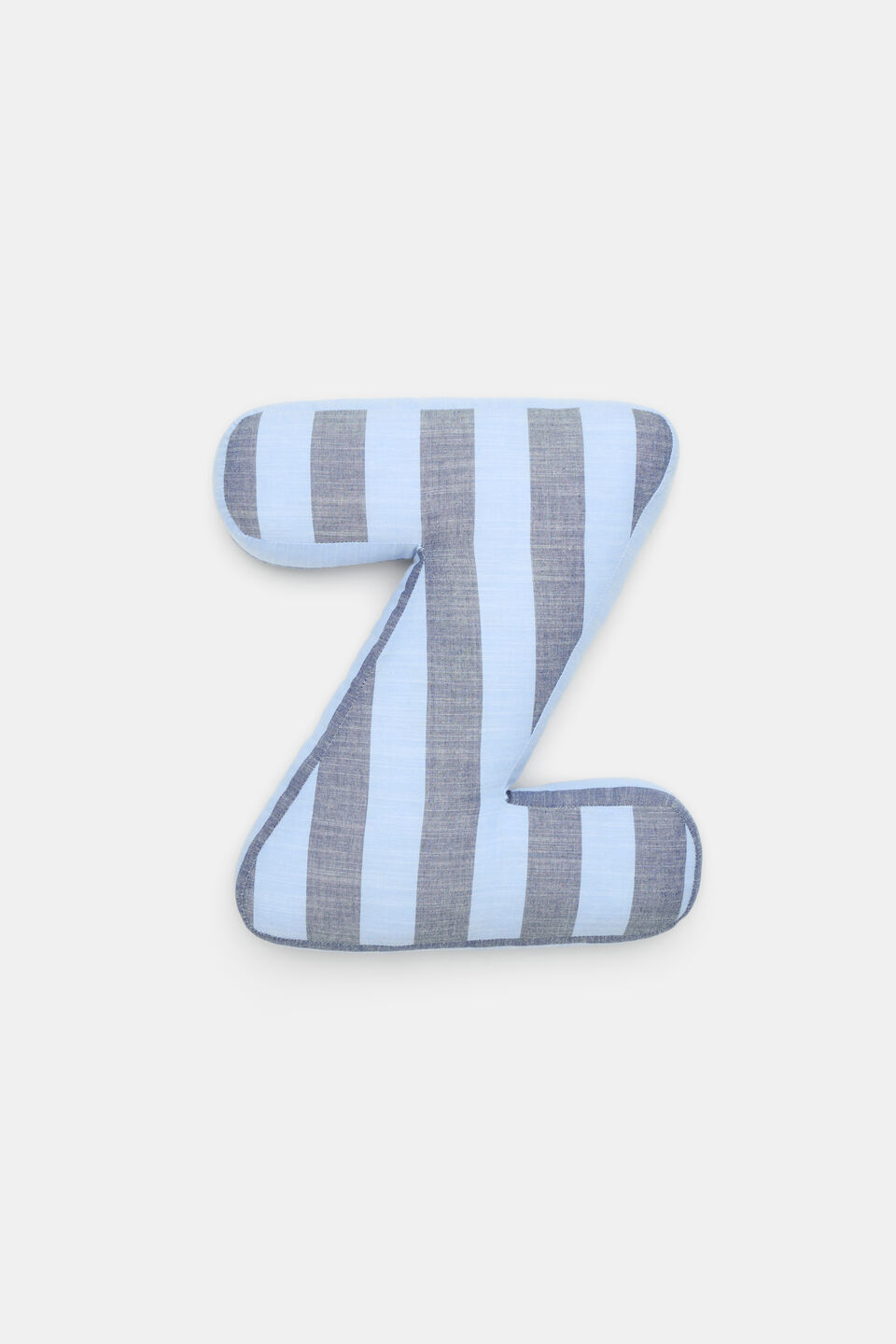 Blue Stripe Initial Cushion  Z