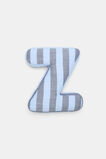 Blue Stripe Initial Cushion  Z  hi-res
