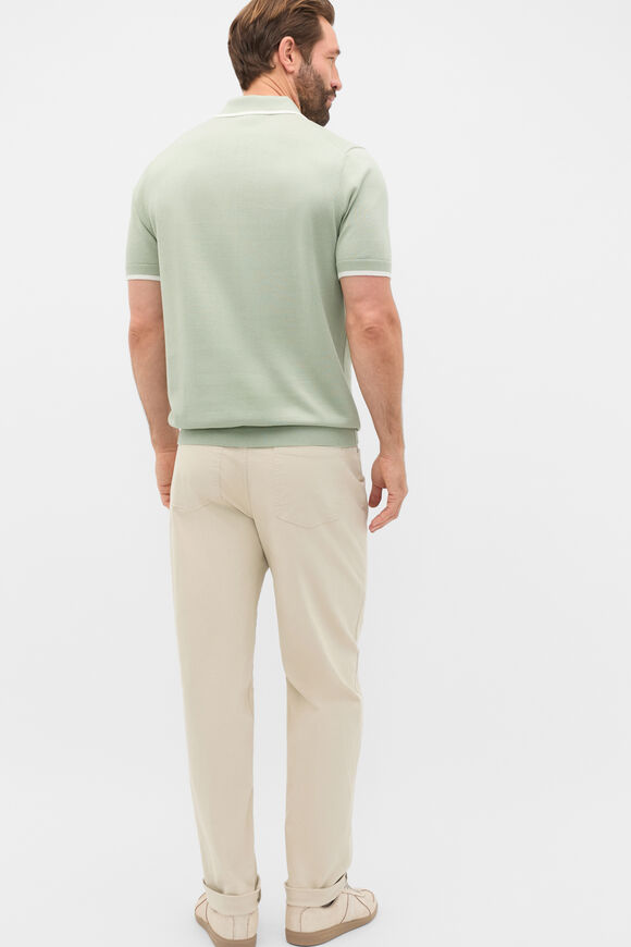 Cotton Rib Polo  Aloe  hi-res