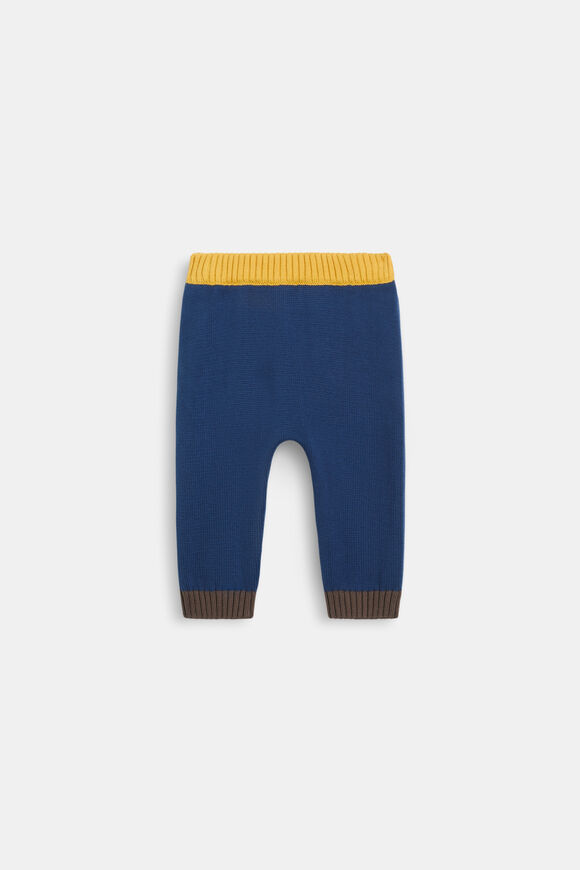 Colourblock Knit Pant  French Navy  hi-res