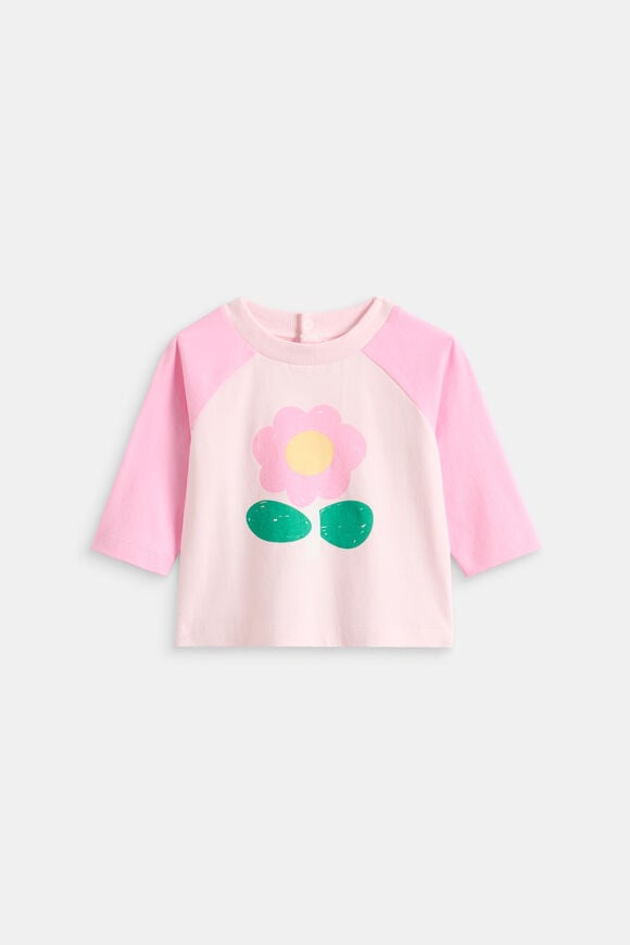 Floral Raglan Tee  Pink Lemonade  hi-res