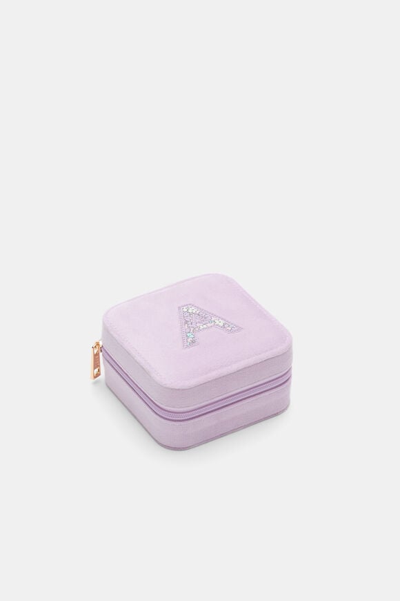 Ditsy Initial Jewellery Box  A  hi-res