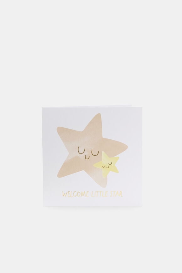 Welcome Little Star Card  Multi  hi-res