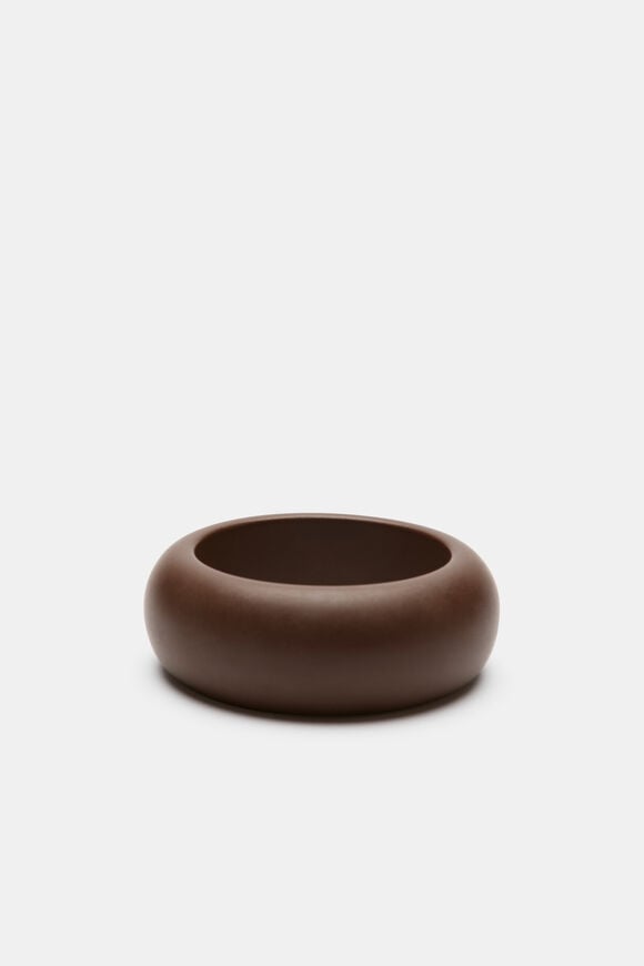 Opaque Resin Bangle  Chestnut  hi-res